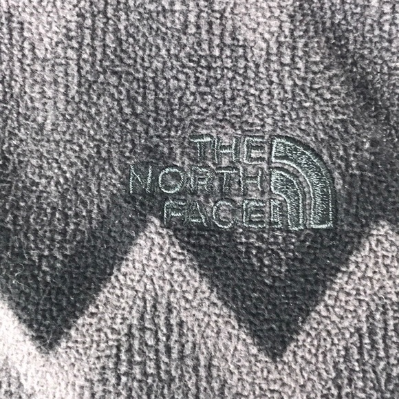 North Face Black Grey Zip Zag Print Zip Up Jacket - Picture 5 of 8